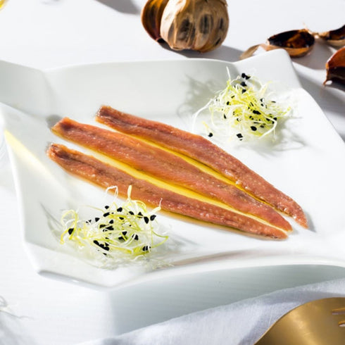 Kantabrische Anchovis in Olivenöl, Petersilien und Knoblauch 50g